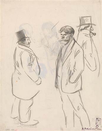 THÉOPHILE-ALEXANDRE STEINLEN (Lausanne 1853-1923 Paris) Three drawings.